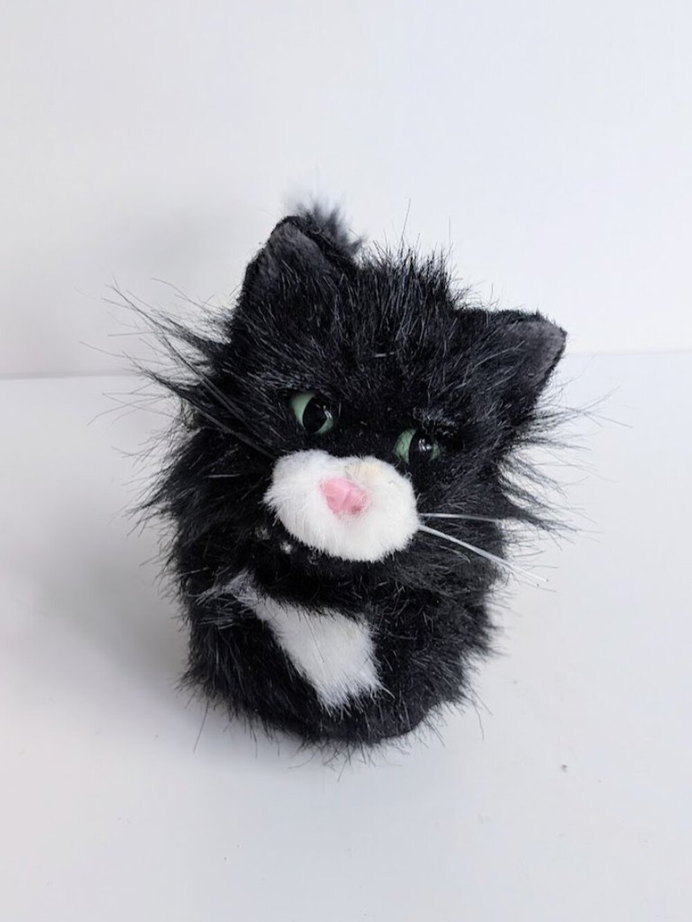 American Girl Licorice Black & White Kitten Cat Green Eyes